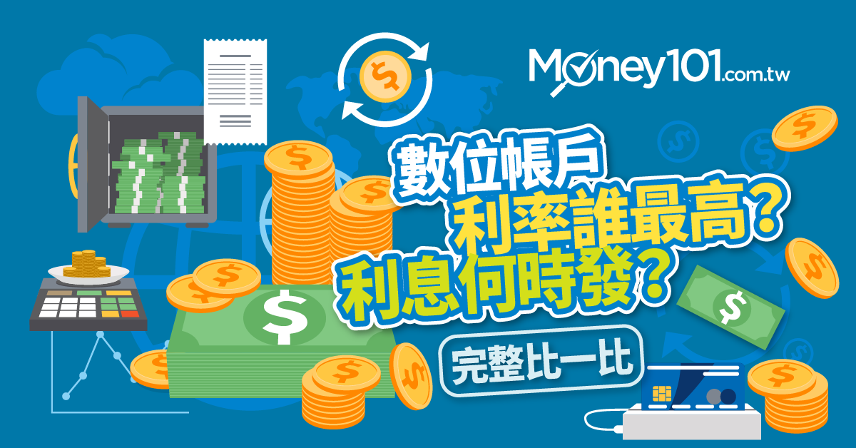 2021數位帳戶活儲利率哪家最高 利息何時發 Money101 Com Tw