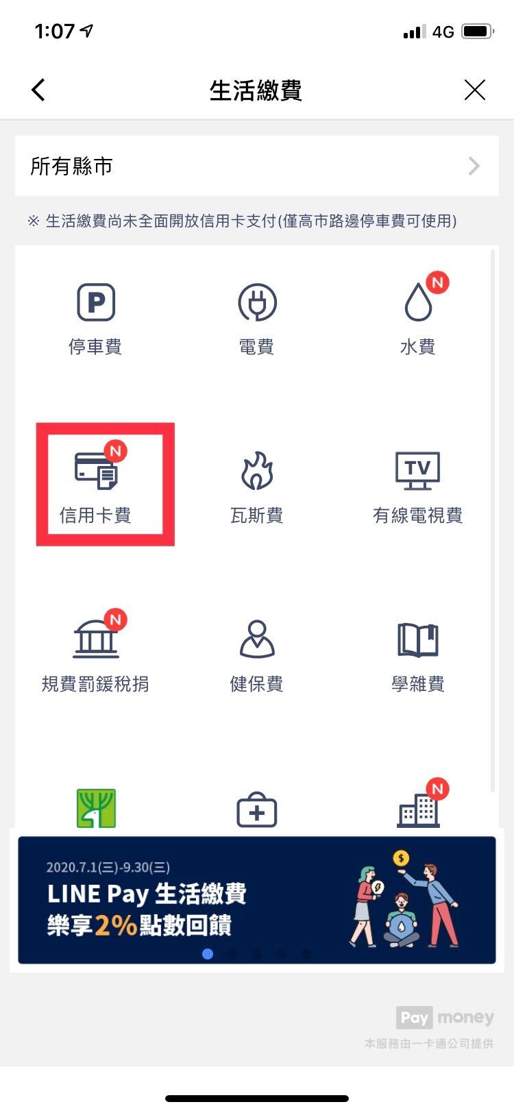 line point pay bill